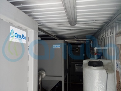 Канализационные очистные сооружения для очистки хозяйственно-бытовых сточных вод контейнерного типа